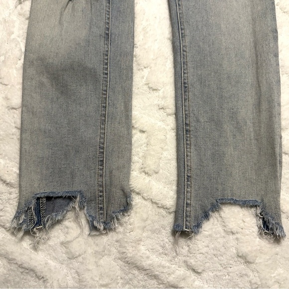 Rag & bone Lynn W/ Holes ankle skinny jeans raw hem - Picture 6 of 7